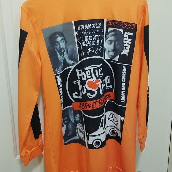 Tupac Poectic Justice Bio Long Sleeve Shirt XL - Picture 2 of 9